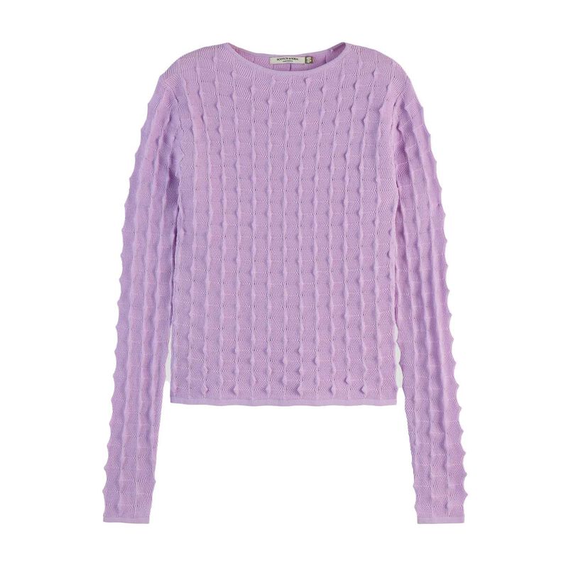 Scotch & Soda Textured Stitch Fitted Pullover image number 0
